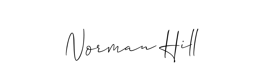 Allison_Script is a professional signature style that is perfect for those who want to add a touch of class to their signature. It is also a great choice for those who want to make their signature more unique. Get Norman Hill name to fancy signature for free. Norman Hill signature style 2 images and pictures png