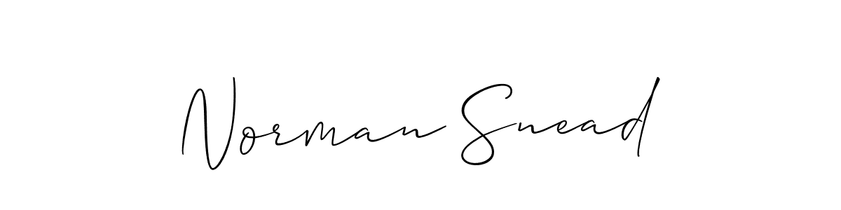 Create a beautiful signature design for name Norman Snead. With this signature (Allison_Script) fonts, you can make a handwritten signature for free. Norman Snead signature style 2 images and pictures png