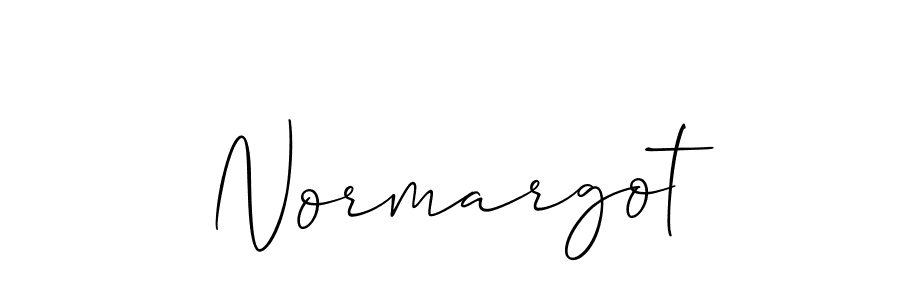 Use a signature maker to create a handwritten signature online. With this signature software, you can design (Allison_Script) your own signature for name Normargot. Normargot signature style 2 images and pictures png