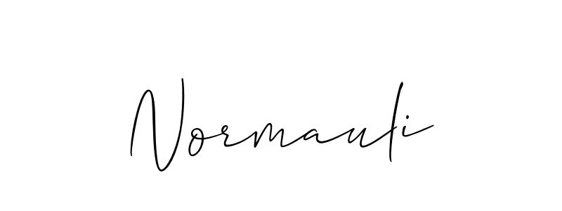 Design your own signature with our free online signature maker. With this signature software, you can create a handwritten (Allison_Script) signature for name Normauli. Normauli signature style 2 images and pictures png