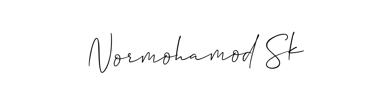 Also we have Normohamod Sk name is the best signature style. Create professional handwritten signature collection using Allison_Script autograph style. Normohamod Sk signature style 2 images and pictures png