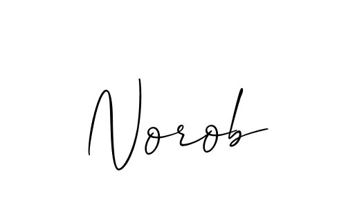 Create a beautiful signature design for name Norob. With this signature (Allison_Script) fonts, you can make a handwritten signature for free. Norob signature style 2 images and pictures png