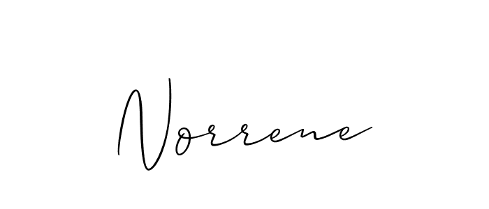 Norrene stylish signature style. Best Handwritten Sign (Allison_Script) for my name. Handwritten Signature Collection Ideas for my name Norrene. Norrene signature style 2 images and pictures png