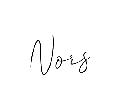 if you are searching for the best signature style for your name Nors. so please give up your signature search. here we have designed multiple signature styles  using Allison_Script. Nors signature style 2 images and pictures png