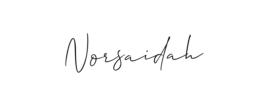 Create a beautiful signature design for name Norsaidah. With this signature (Allison_Script) fonts, you can make a handwritten signature for free. Norsaidah signature style 2 images and pictures png