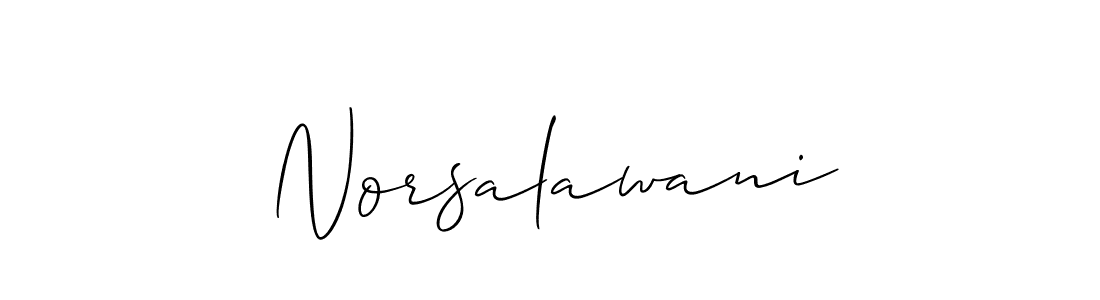 Similarly Allison_Script is the best handwritten signature design. Signature creator online .You can use it as an online autograph creator for name Norsalawani. Norsalawani signature style 2 images and pictures png