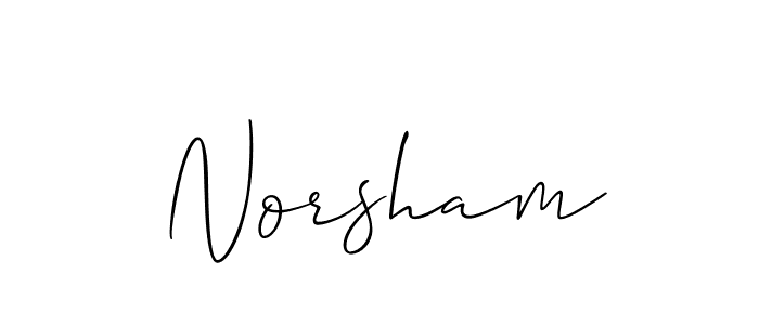 It looks lik you need a new signature style for name Norsham. Design unique handwritten (Allison_Script) signature with our free signature maker in just a few clicks. Norsham signature style 2 images and pictures png
