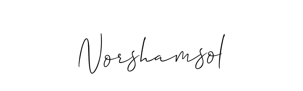 Best and Professional Signature Style for Norshamsol. Allison_Script Best Signature Style Collection. Norshamsol signature style 2 images and pictures png