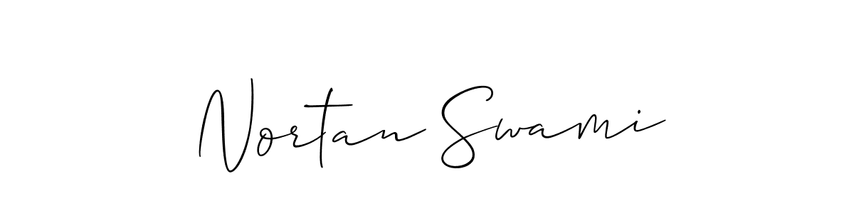 Design your own signature with our free online signature maker. With this signature software, you can create a handwritten (Allison_Script) signature for name Nortan Swami. Nortan Swami signature style 2 images and pictures png