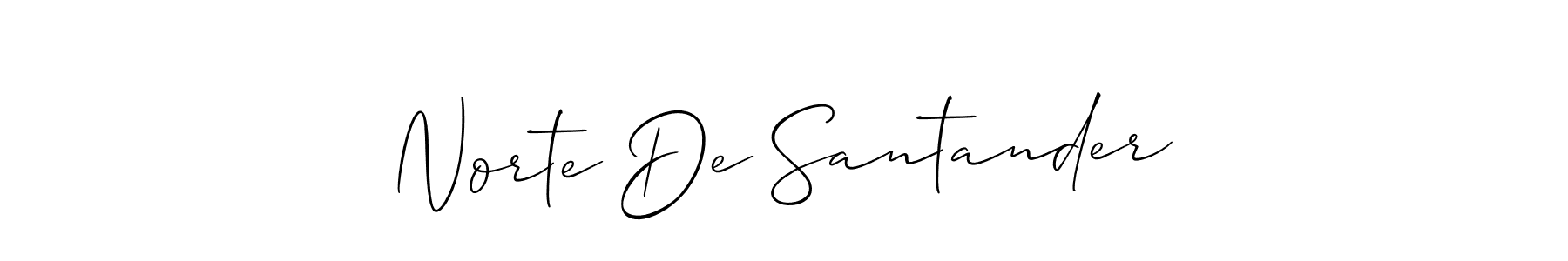 Also You can easily find your signature by using the search form. We will create Norte De Santander name handwritten signature images for you free of cost using Allison_Script sign style. Norte De Santander signature style 2 images and pictures png