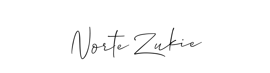if you are searching for the best signature style for your name Norte Zukie. so please give up your signature search. here we have designed multiple signature styles  using Allison_Script. Norte Zukie signature style 2 images and pictures png