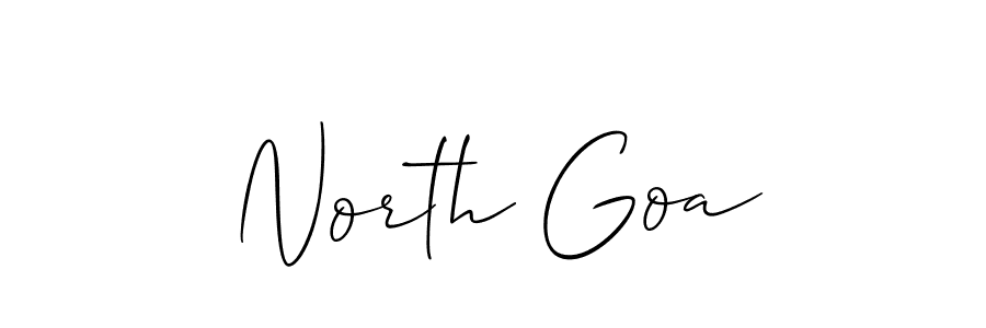 The best way (Allison_Script) to make a short signature is to pick only two or three words in your name. The name North Goa include a total of six letters. For converting this name. North Goa signature style 2 images and pictures png