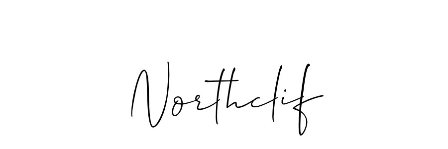 Allison_Script is a professional signature style that is perfect for those who want to add a touch of class to their signature. It is also a great choice for those who want to make their signature more unique. Get Northclif name to fancy signature for free. Northclif signature style 2 images and pictures png