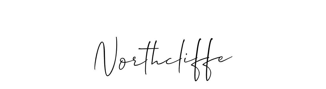 Use a signature maker to create a handwritten signature online. With this signature software, you can design (Allison_Script) your own signature for name Northcliffe. Northcliffe signature style 2 images and pictures png