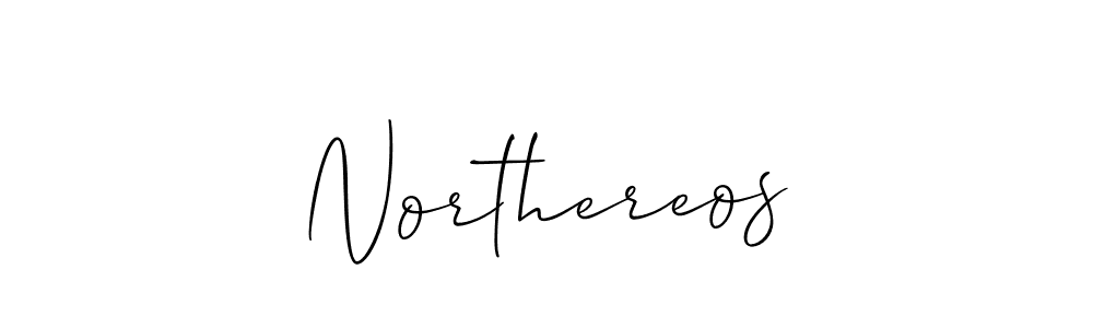 How to make Northereos name signature. Use Allison_Script style for creating short signs online. This is the latest handwritten sign. Northereos signature style 2 images and pictures png