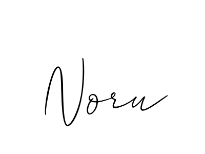 Make a beautiful signature design for name Noru. With this signature (Allison_Script) style, you can create a handwritten signature for free. Noru signature style 2 images and pictures png