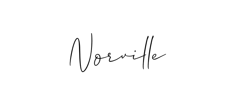 Use a signature maker to create a handwritten signature online. With this signature software, you can design (Allison_Script) your own signature for name Norville. Norville signature style 2 images and pictures png