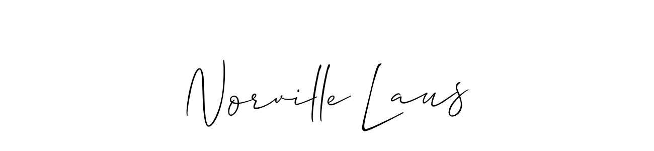 Norville Laus stylish signature style. Best Handwritten Sign (Allison_Script) for my name. Handwritten Signature Collection Ideas for my name Norville Laus. Norville Laus signature style 2 images and pictures png