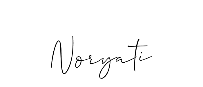 Best and Professional Signature Style for Noryati. Allison_Script Best Signature Style Collection. Noryati signature style 2 images and pictures png