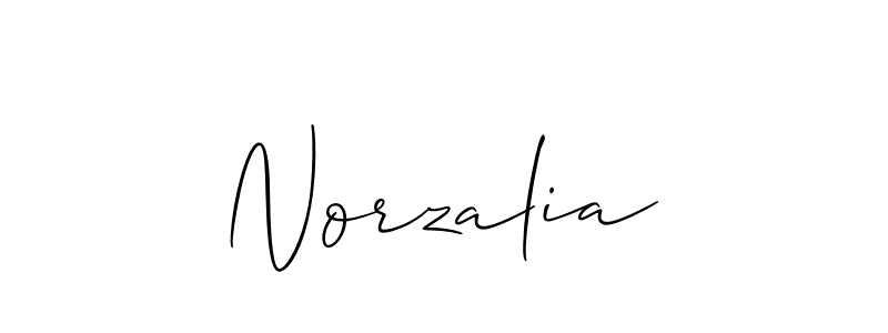 Best and Professional Signature Style for Norzalia. Allison_Script Best Signature Style Collection. Norzalia signature style 2 images and pictures png