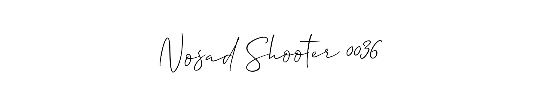 Similarly Allison_Script is the best handwritten signature design. Signature creator online .You can use it as an online autograph creator for name Nosad Shooter 0036. Nosad Shooter 0036 signature style 2 images and pictures png