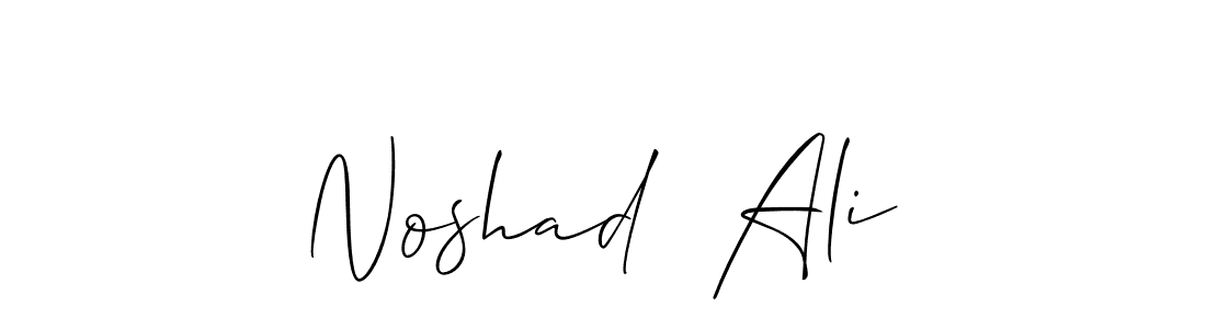 Create a beautiful signature design for name Noshad  Ali. With this signature (Allison_Script) fonts, you can make a handwritten signature for free. Noshad  Ali signature style 2 images and pictures png