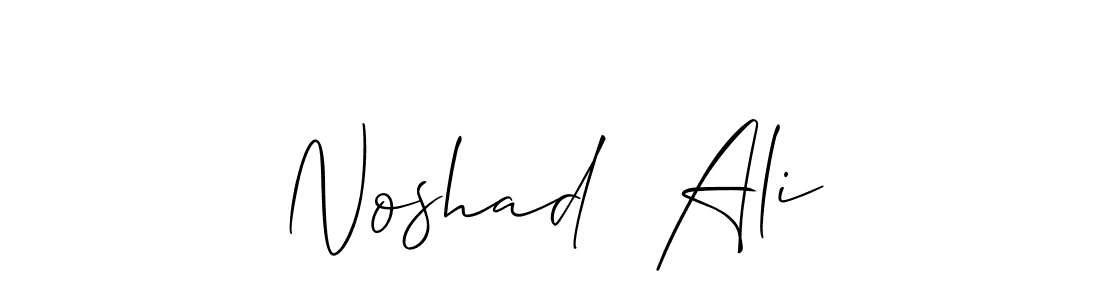 Create a beautiful signature design for name Noshad  Ali. With this signature (Allison_Script) fonts, you can make a handwritten signature for free. Noshad  Ali signature style 2 images and pictures png