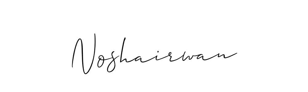 if you are searching for the best signature style for your name Noshairwan. so please give up your signature search. here we have designed multiple signature styles  using Allison_Script. Noshairwan signature style 2 images and pictures png