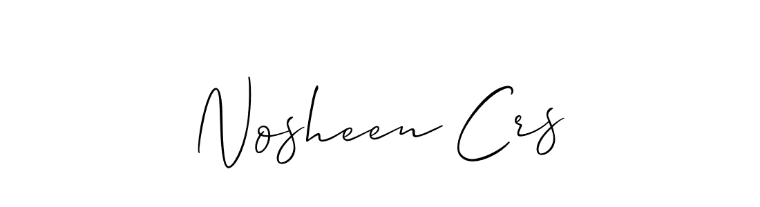 Here are the top 10 professional signature styles for the name Nosheen Crs. These are the best autograph styles you can use for your name. Nosheen Crs signature style 2 images and pictures png