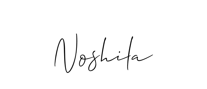 How to Draw Noshila signature style? Allison_Script is a latest design signature styles for name Noshila. Noshila signature style 2 images and pictures png