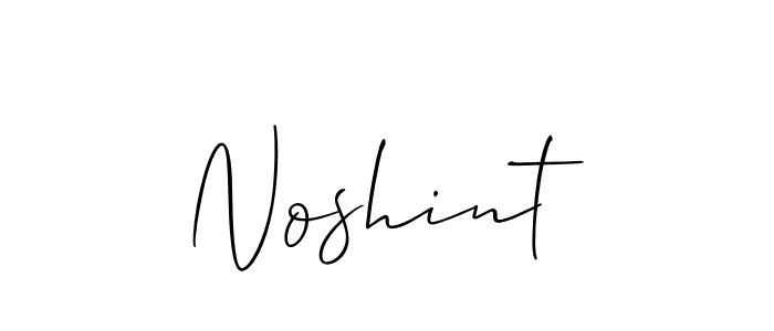 How to make Noshint name signature. Use Allison_Script style for creating short signs online. This is the latest handwritten sign. Noshint signature style 2 images and pictures png