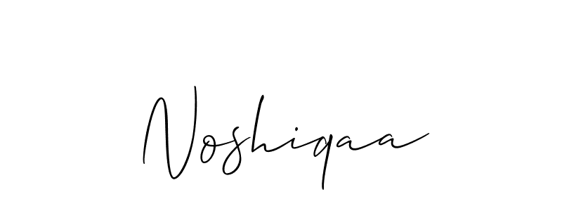 Also we have Noshiqaa name is the best signature style. Create professional handwritten signature collection using Allison_Script autograph style. Noshiqaa signature style 2 images and pictures png