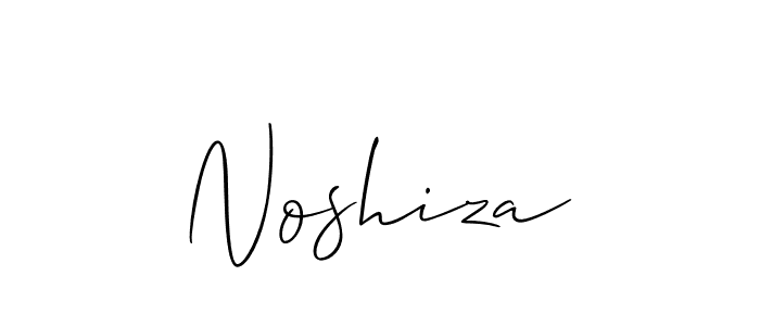 Make a short Noshiza signature style. Manage your documents anywhere anytime using Allison_Script. Create and add eSignatures, submit forms, share and send files easily. Noshiza signature style 2 images and pictures png