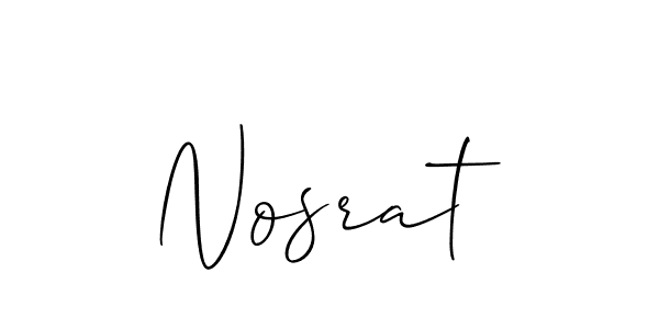 Best and Professional Signature Style for Nosrat. Allison_Script Best Signature Style Collection. Nosrat signature style 2 images and pictures png