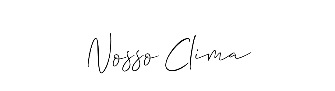 Also we have Nosso Clima name is the best signature style. Create professional handwritten signature collection using Allison_Script autograph style. Nosso Clima signature style 2 images and pictures png