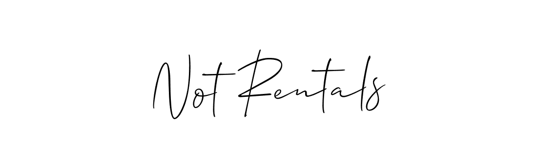 Once you've used our free online signature maker to create your best signature Allison_Script style, it's time to enjoy all of the benefits that Not Rentals name signing documents. Not Rentals signature style 2 images and pictures png