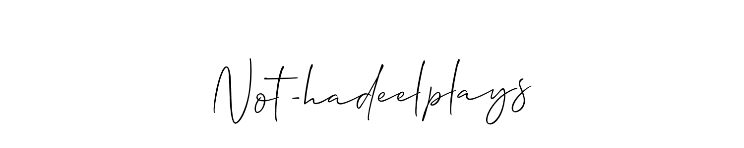Best and Professional Signature Style for Not-hadeelplays. Allison_Script Best Signature Style Collection. Not-hadeelplays signature style 2 images and pictures png
