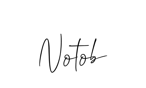 Make a beautiful signature design for name Notob. With this signature (Allison_Script) style, you can create a handwritten signature for free. Notob signature style 2 images and pictures png