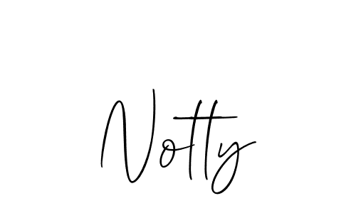 Also we have Notty name is the best signature style. Create professional handwritten signature collection using Allison_Script autograph style. Notty signature style 2 images and pictures png