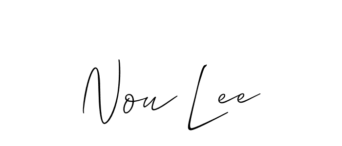 Similarly Allison_Script is the best handwritten signature design. Signature creator online .You can use it as an online autograph creator for name Nou Lee. Nou Lee signature style 2 images and pictures png