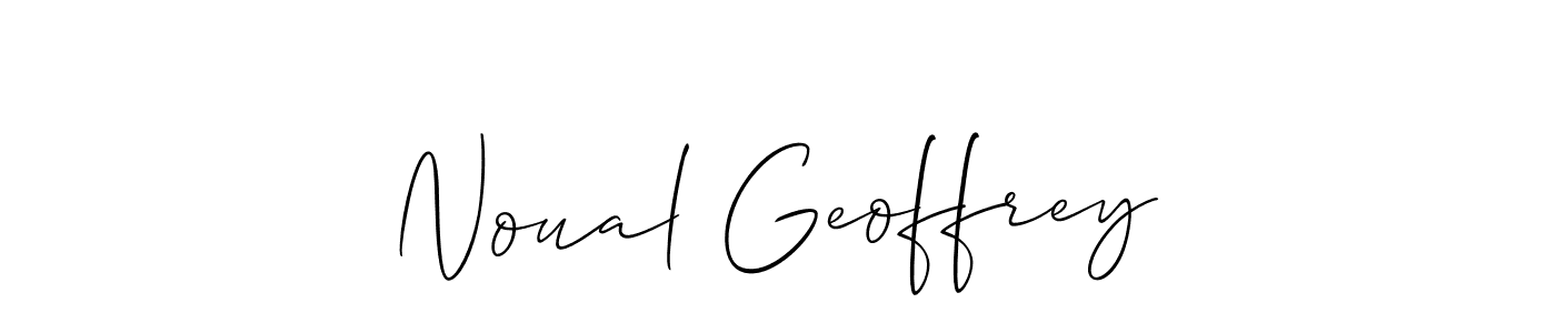 It looks lik you need a new signature style for name Noual Geoffrey. Design unique handwritten (Allison_Script) signature with our free signature maker in just a few clicks. Noual Geoffrey signature style 2 images and pictures png