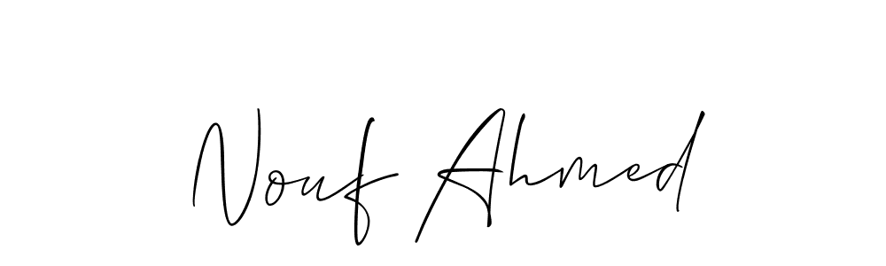 Best and Professional Signature Style for Nouf Ahmed. Allison_Script Best Signature Style Collection. Nouf Ahmed signature style 2 images and pictures png