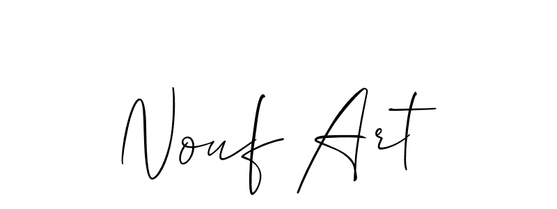 Also we have Nouf Art name is the best signature style. Create professional handwritten signature collection using Allison_Script autograph style. Nouf Art signature style 2 images and pictures png