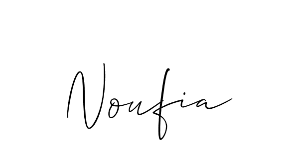 Noufia stylish signature style. Best Handwritten Sign (Allison_Script) for my name. Handwritten Signature Collection Ideas for my name Noufia. Noufia signature style 2 images and pictures png