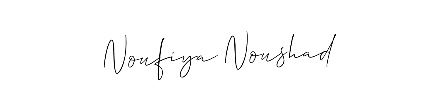 if you are searching for the best signature style for your name Noufiya Noushad. so please give up your signature search. here we have designed multiple signature styles  using Allison_Script. Noufiya Noushad signature style 2 images and pictures png