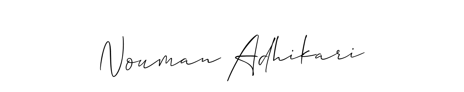 This is the best signature style for the Nouman Adhikari name. Also you like these signature font (Allison_Script). Mix name signature. Nouman Adhikari signature style 2 images and pictures png