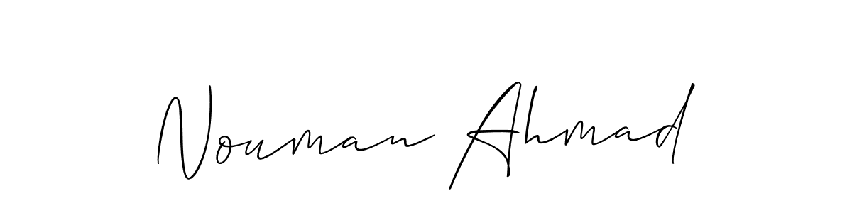 It looks lik you need a new signature style for name Nouman Ahmad. Design unique handwritten (Allison_Script) signature with our free signature maker in just a few clicks. Nouman Ahmad signature style 2 images and pictures png