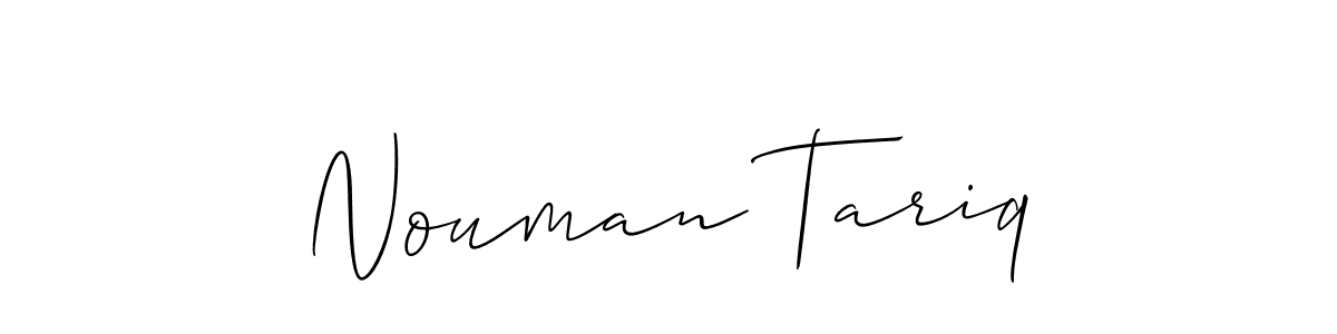 Create a beautiful signature design for name Nouman Tariq. With this signature (Allison_Script) fonts, you can make a handwritten signature for free. Nouman Tariq signature style 2 images and pictures png