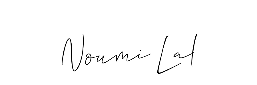 Create a beautiful signature design for name Noumi Lal. With this signature (Allison_Script) fonts, you can make a handwritten signature for free. Noumi Lal signature style 2 images and pictures png