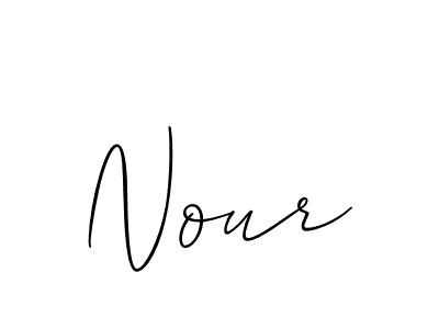 if you are searching for the best signature style for your name Nour. so please give up your signature search. here we have designed multiple signature styles  using Allison_Script. Nour signature style 2 images and pictures png